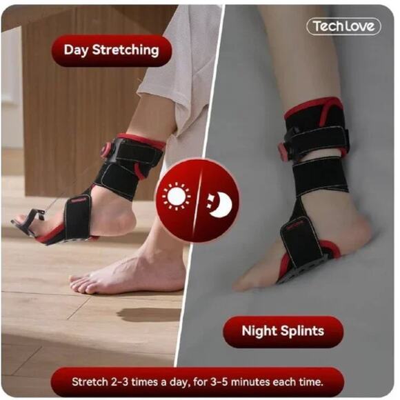 Tech Love Plantar Fasciitis Night Splint - Left Foot, New Without Box - Picture 5 of 5